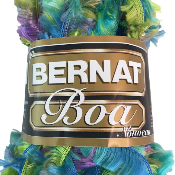 Bernat Boa Yarn Lot 2 Skeins 1.3oz-50g Toucan Eyelash - Picture 2 of 4